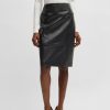 Hugo Boss Skirts-Midi tube skirt in irregular-rib crepe-hugo boss store near me 4