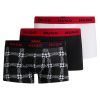 Hugo Boss Underwear-Two-pack of stretch-cotton boxer briefs with logo waistbands-boss near me 4