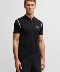 Hugo Boss Polo Shirts-BOSS x Matteo Berrettini active polo shirt with moisture control-boss outlet