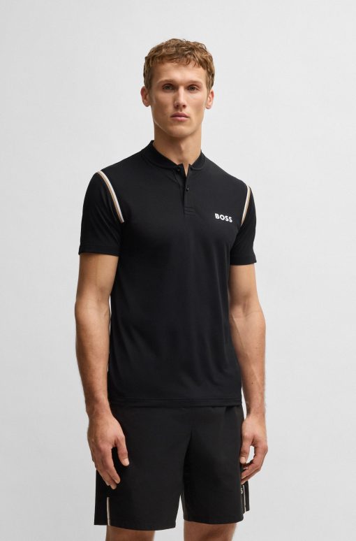 Hugo Boss Polo Shirts-BOSS x Matteo Berrettini active polo shirt with moisture control-boss outlet