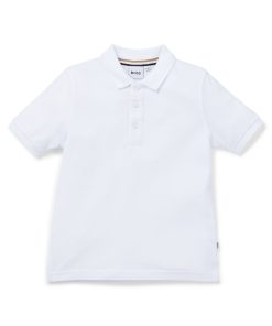 Hugo Boss-Kids’ polo shirt in cotton piqué with logo detail-boss store near me