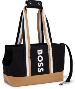 Hugo Boss Dog Accessories-Logo cotton-canvas tote bag for dogs-boss store near me