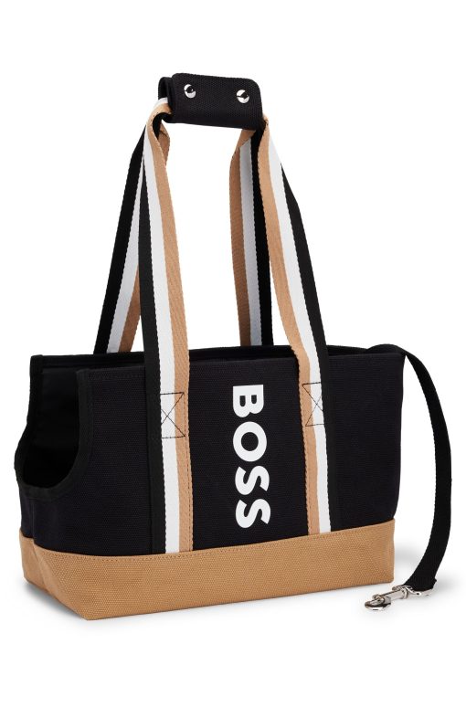 Hugo Boss Dog Accessories-Logo cotton-canvas tote bag for dogs-boss store near me