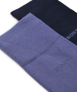 Hugo Boss Socks-Two-pack of regular-length socks in soft viscose bamboo-hugo boss store near me 2