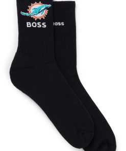 Hugo Boss Socks-BOSS x NFL two-pack of cotton short socks-boss near me