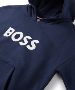 Hugo Boss-Kids’ loose-fit hoodie with contrast logo-hugo boss outlet 2