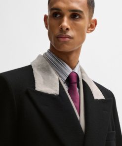 Hugo Boss Jackets and Coats-Wool coat with peak lapels-hugo 2