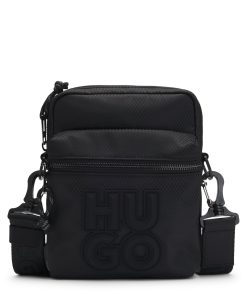 Hugo Boss Bags-Reporter bag with stacked logo-hugo boss near me