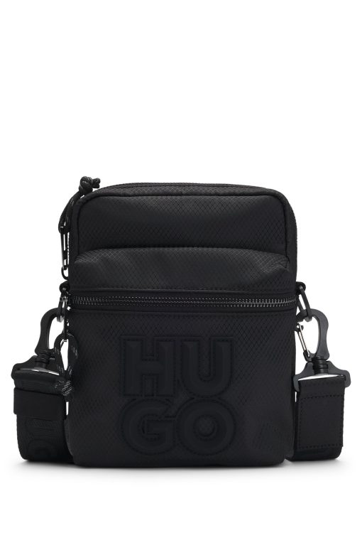 Hugo Boss Bags-Reporter bag with stacked logo-hugo boss near me