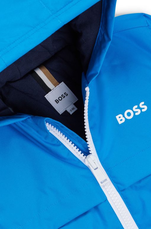 Hugo Boss-Kids' color-block windbreaker with appearing monogram print-boss outlet