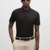 Hugo Boss Polo Shirts-BOSS x Matteo Berrettini active polo shirt with four-way stretch-boss store 4