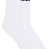 Hugo Boss Socks-Two-pack of regular-length socks in stretch fabric-boss store 3