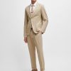 Hugo Boss Suits-Slim-fit suit in a patterned wool blend-hugo boss sale 4