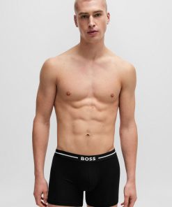 Hugo Boss Underwear-Three-pack of boxer briefs in stretch cotton-boss near me 2