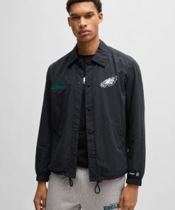 Hugo Boss Jackets and Coats-BOSS x NFL water-repellent jacket with embroidered branding-hugoboss