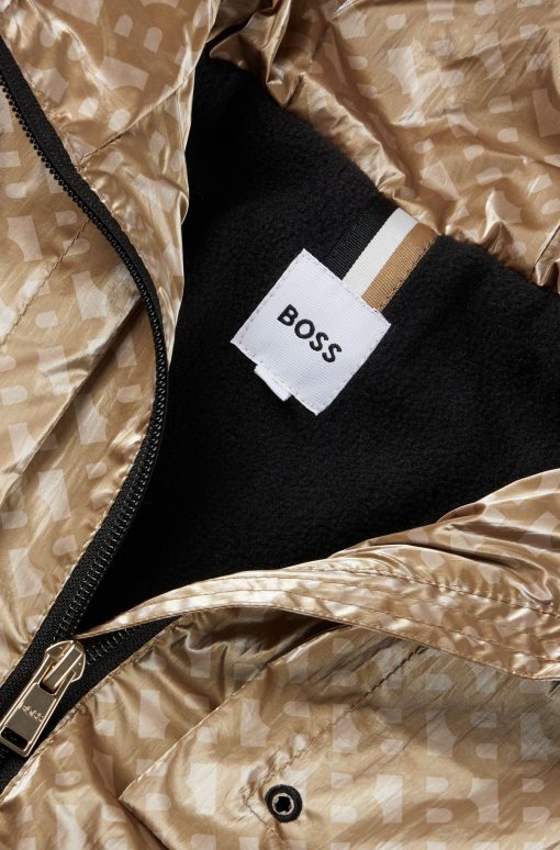 Hugo Boss-Kids' hooded windbreaker with monogram pattern-hugo boss sale - Image 2