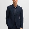 Hugo Boss Sport Coats-Slim-fit tuxedo jacket with embellished lapels-hugo by hugo boss 4