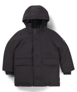 Hugo Boss-Kids’ hooded parka jacket with logo badge-hugo boss sale 2