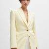 Hugo Boss Tailored Jackets-Relaxed-fit jacket in linen-blend twill-boss near me 4