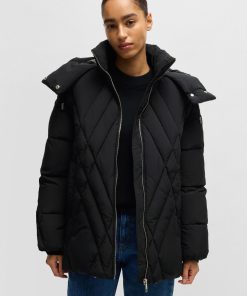 Hugo Boss Jackets and Coats-Water-repellent jacket with seasonal quilting-boss hugo