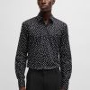 Hugo Boss-Relaxed-fit overshirt in patterned fabric-hugo 4