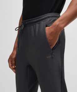 Hugo Boss Sweatshirts and Jogging Pants-Active-stretch tracksuit bottoms with decorative reflective details-hugoboss 2