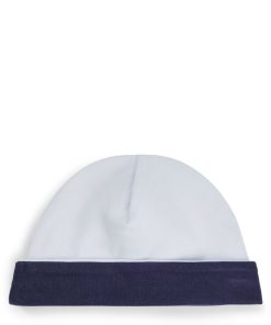 Hugo Boss-Reversible baby hat in cotton with logo details-hugo boss sale