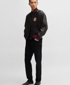 Hugo Boss Jackets and Coats-BOSS x Creation of the Gods varsity jacket with embroidery-boss hugo 2