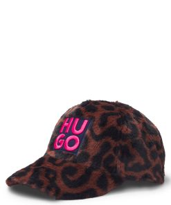 Hugo Boss-Kids’ stacked-logo cap in cheetah-patterned faux fur-hugo 2