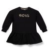 Hugo Boss-Kids’ T-shirt in stretch cotton with metallic logo print-boss store 3