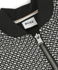 Hugo Boss-Kids’ zip-up cardigan with monogram front-hugo boss sale 2