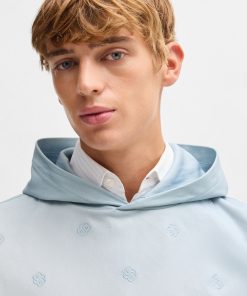 Hugo Boss Tracksuits-Cloud-artwork hoodie with Double B monograms-boss near me 2