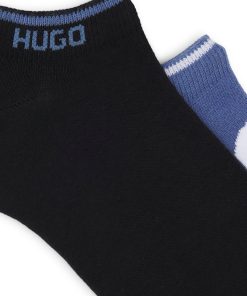 Hugo Boss Socks-Two-pack of ankle socks with logos-hugoboss 2