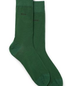 Hugo Boss Socks-Two-pack of regular-length socks in stretch cotton-hugo