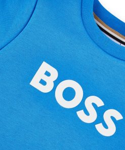 Hugo Boss-Kids’ sweatshirt with logo print-hugo boss store 2