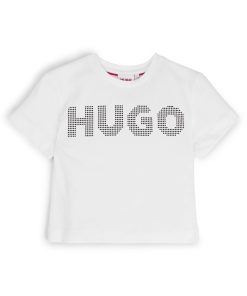 Hugo Boss-Kids’ T-shirt in cotton with studded logo-boss near me