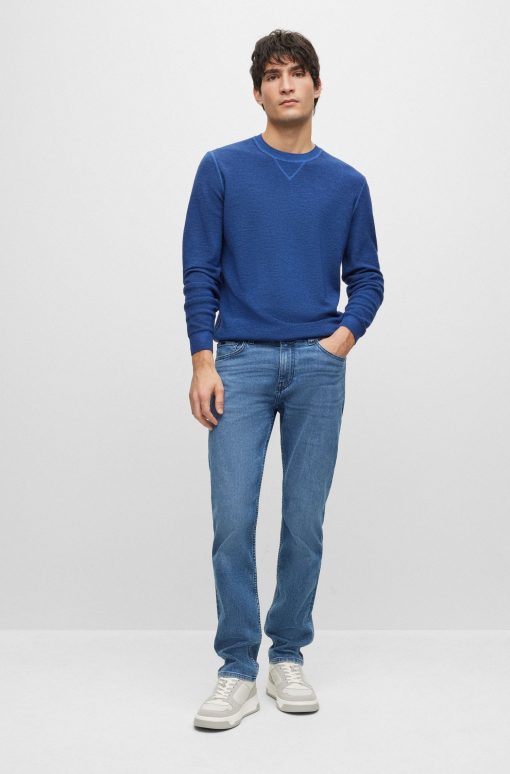 Hugo Boss Pants-Slim-fit jeans in blue comfort-silk denim-boss outlet - Image 2