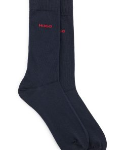 Hugo Boss Socks-Two-pack of regular-length socks in stretch fabric-boss store