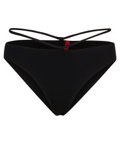 Hugo Boss-Structured-jersey bikini bottoms with strap details-boss near me