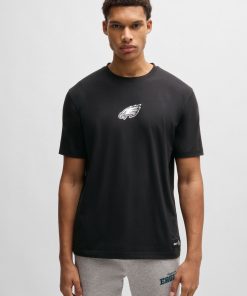 Hugo Boss T-Shirts-BOSS x NFL stretch-cotton T-shirt with special branding-hugo boss near me