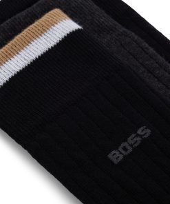 Hugo Boss Socks-Three-pack of regular-length socks-hugo boss near me 2