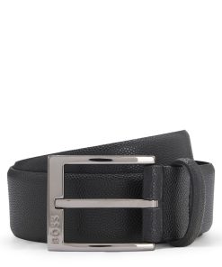 Hugo Boss Belts-Italian-leather belt with branded buckle-hugo boss sale