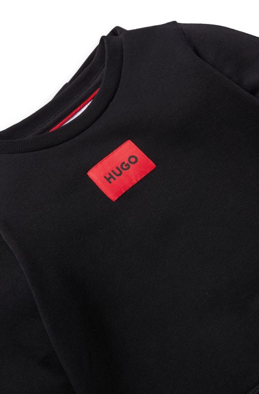 Hugo Boss-Kids' sweatshirt with red logo label-boss store near me - Image 2