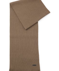 Hugo Boss Scarves-Raschel-knit scarf in merino wool-hugo boss outlet