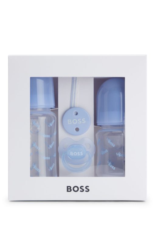 Hugo Boss-Gift-boxed set of baby bottles, dummy and clip-hugo by hugo boss - Image 2