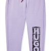 Hugo Boss-Kids’ stretch leggings with hearts and logo print-boss outlet 3