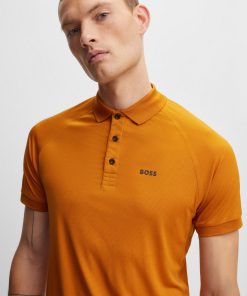 Hugo Boss Polo Shirts-Slim-fit polo shirt in structured jersey-hugo 2