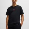 Hugo Boss Sweatshirts and Jogging Pants-Stretch-cotton relaxed-fit T-shirt with logo print-boss hugo 3