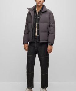 Hugo Boss Jackets and Coats-Regular-fit water-repellent puffer jacket with stacked logo-hugoboss 2