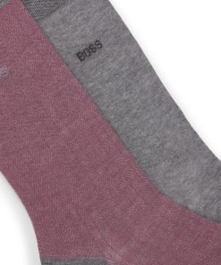 Hugo Boss Socks-Two-pack of socks in mercerized cotton-hugoboss 2